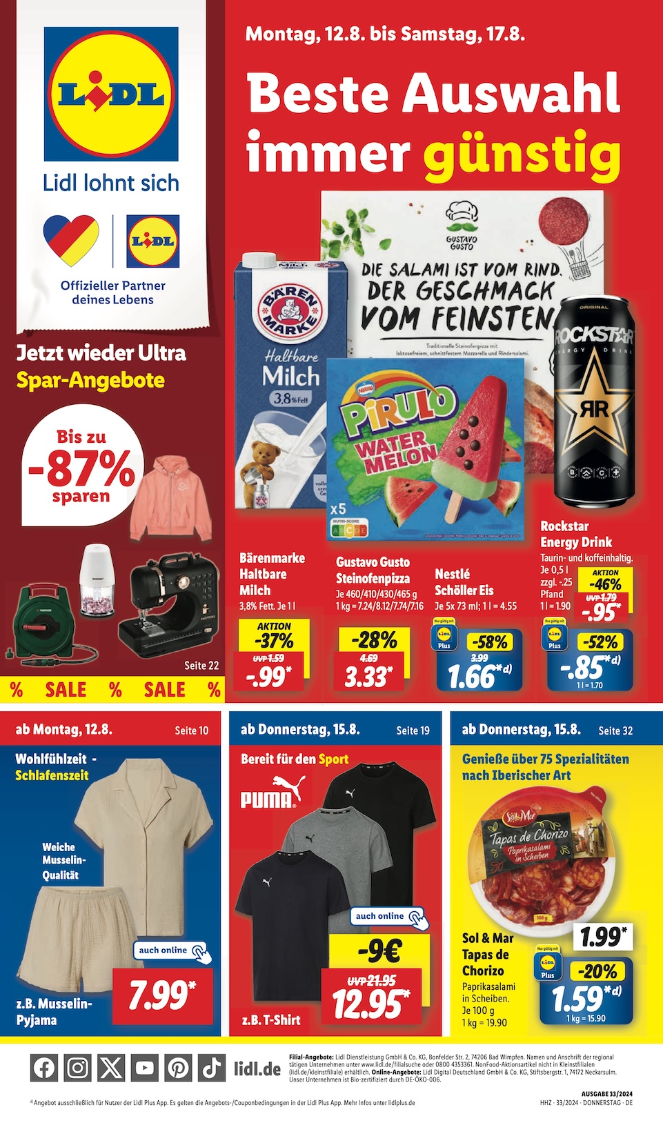 Page 1 of leaflet Aktueller Prospekt ab Montag