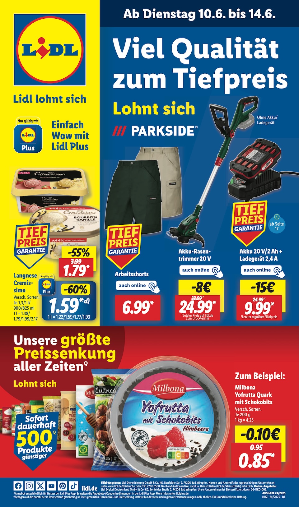 Lidl Aktueller Prospekt ab Dienstag Seite 1