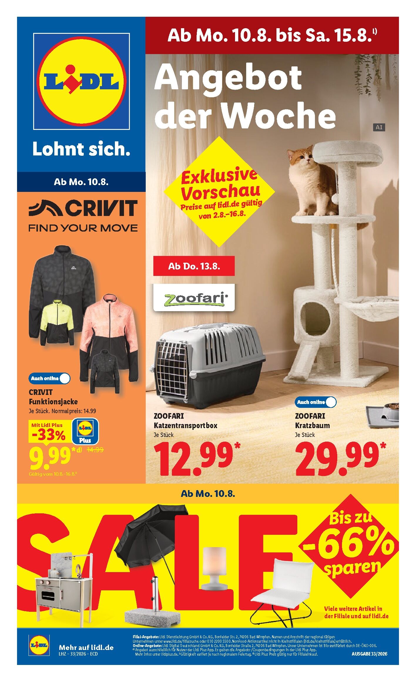 Lidl Aktueller Prospekt ab Montag Seite 1