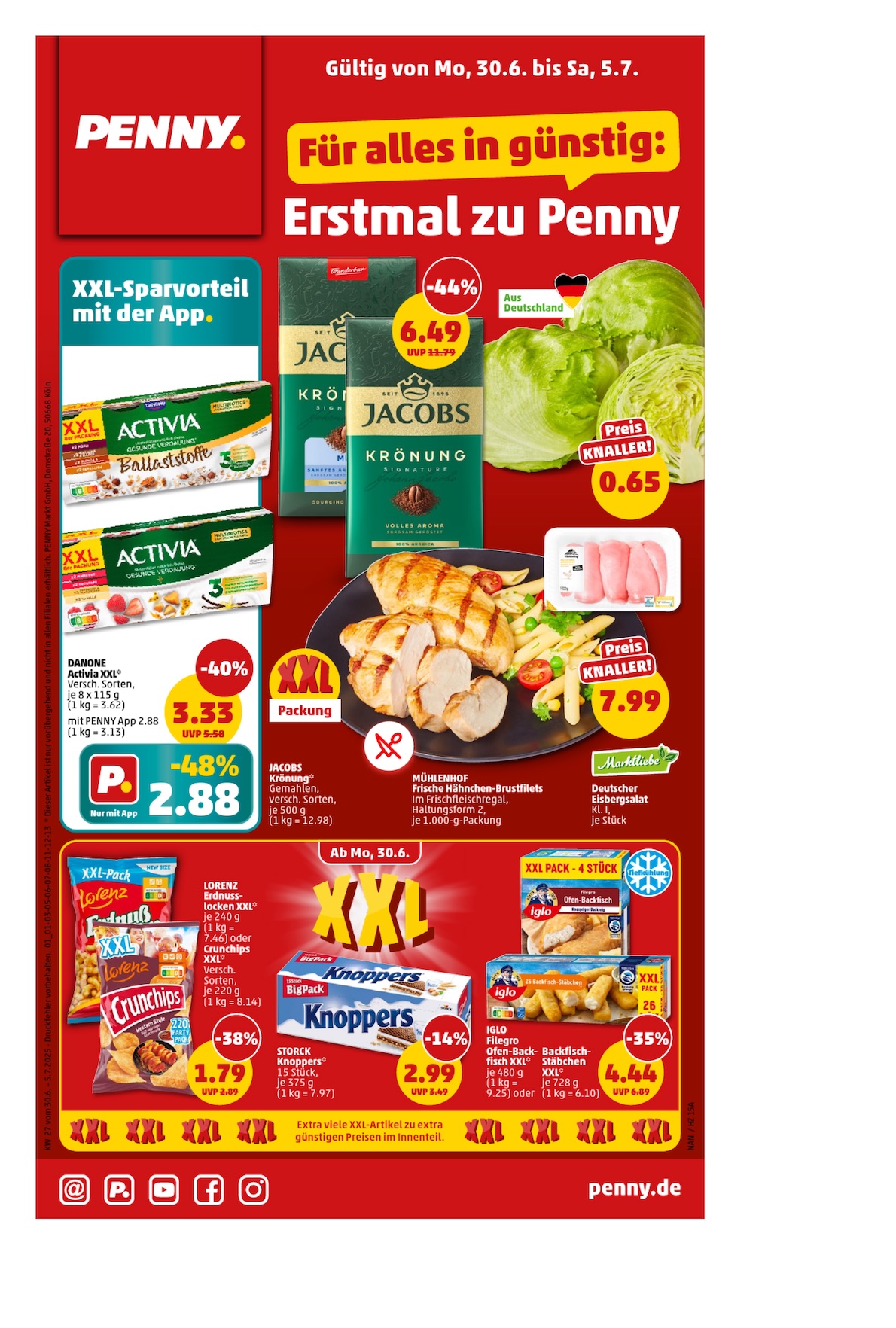 Page 1 of leaflet Aktueller Prospekt ab Montag