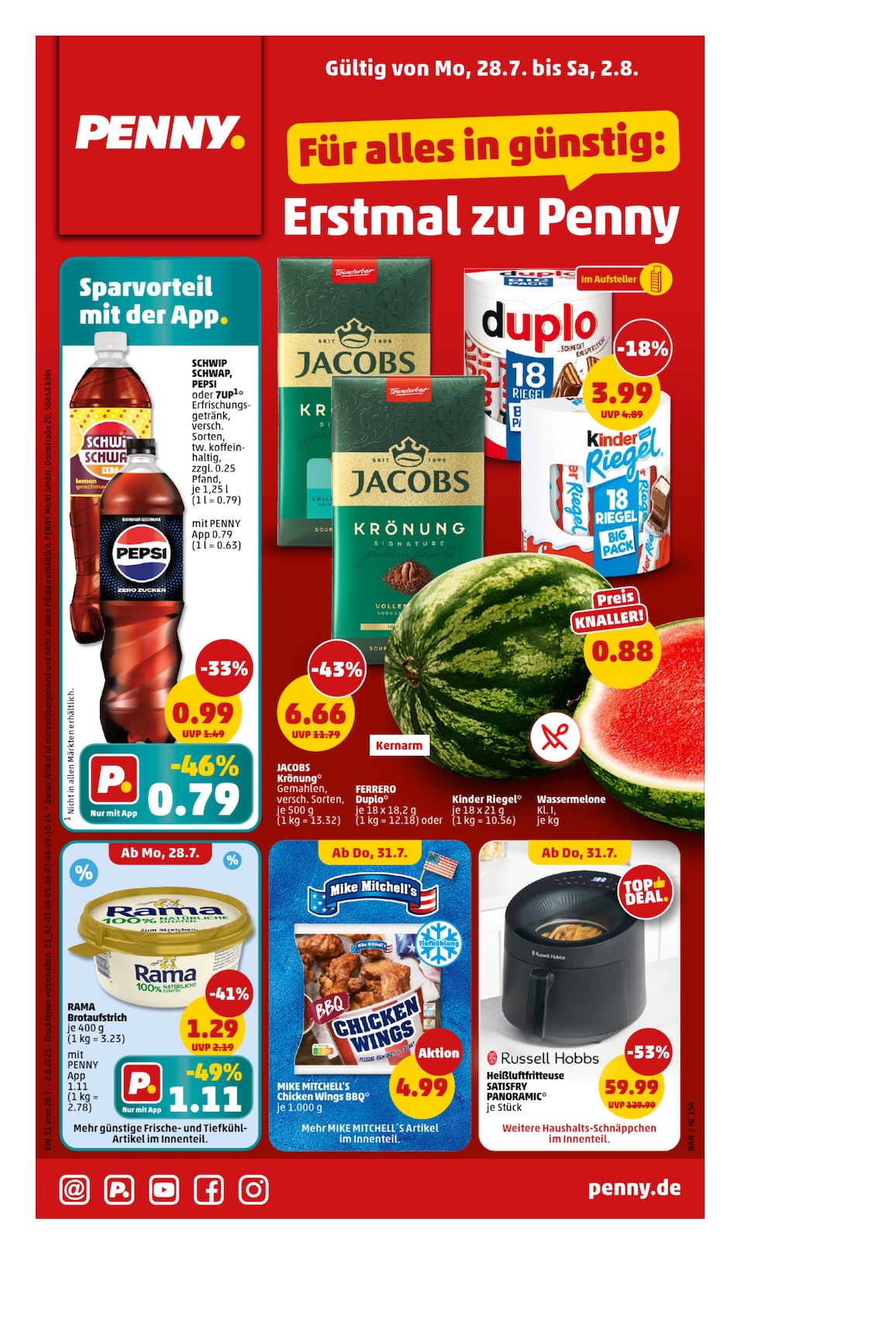 Page 1 of leaflet Aktueller Prospekt ab Montag