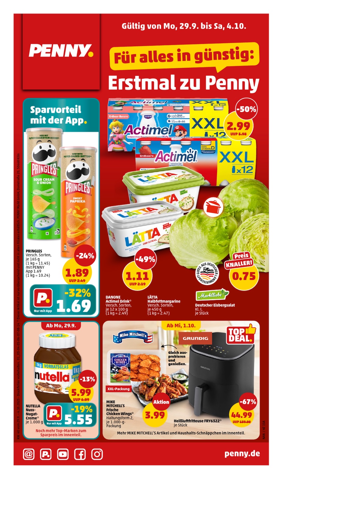 Page 1 of leaflet Aktueller Prospekt ab Montag