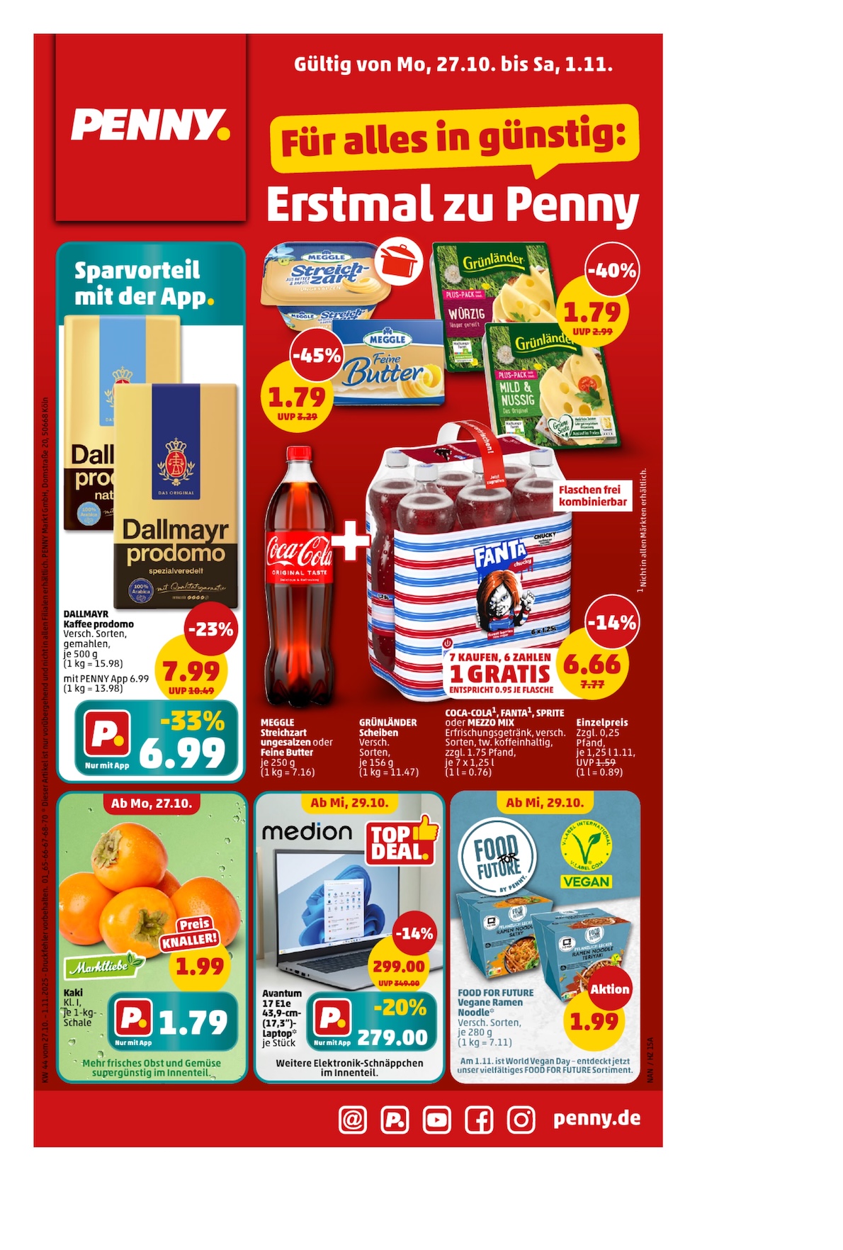 Page 1 of leaflet Aktueller Prospekt ab Montag