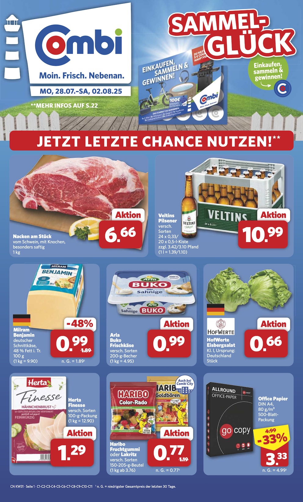 Page 1 of leaflet Aktueller Prospekt ab Montag