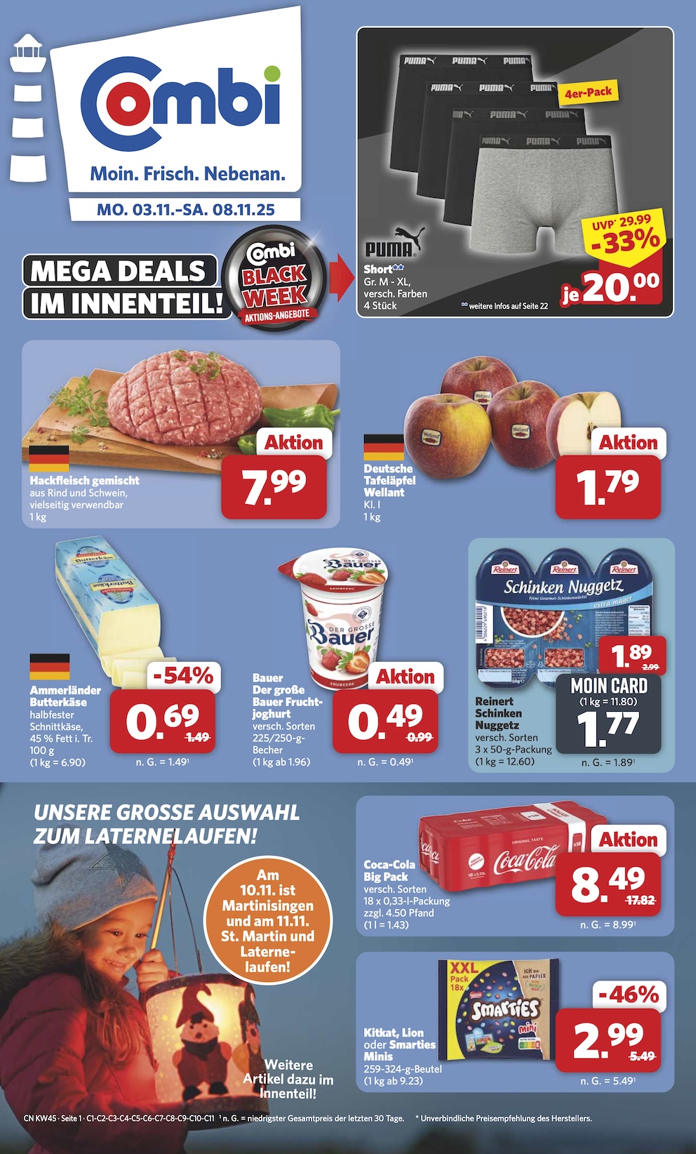 Combi Aktueller Prospekt ab Montag Seite 1