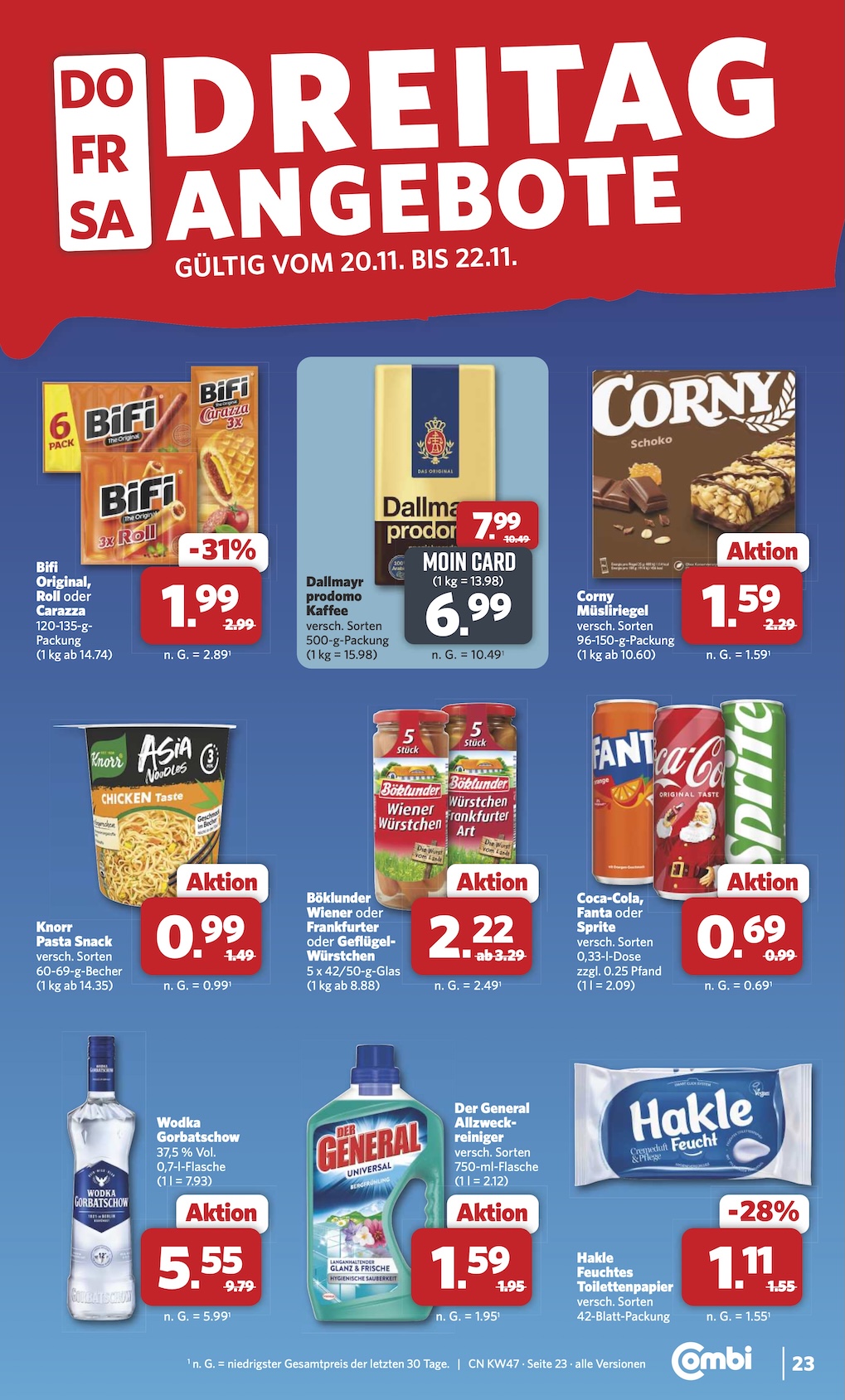Combi Aktueller Prospekt ab Montag Seite 25