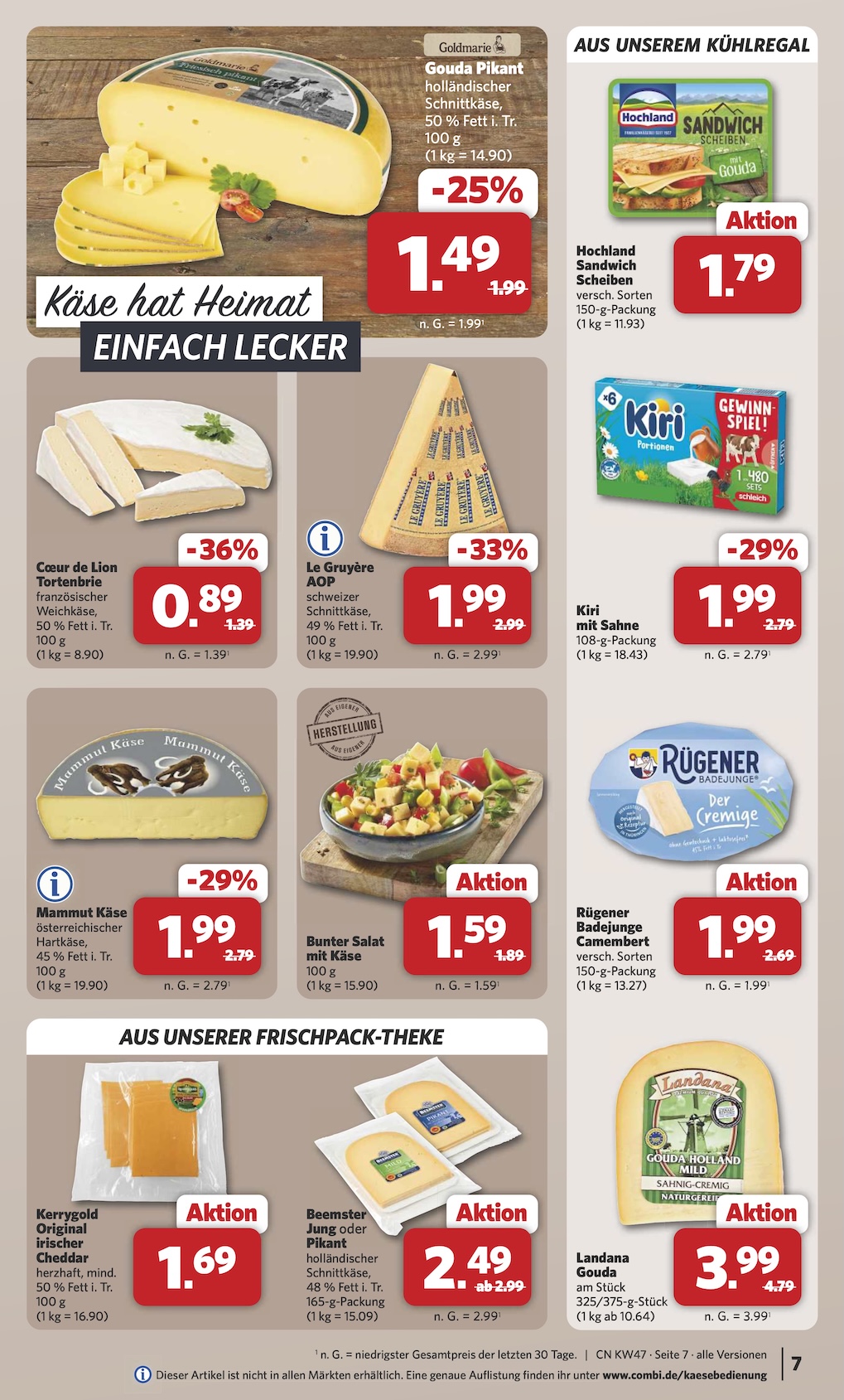 Combi Aktueller Prospekt ab Montag Seite 7