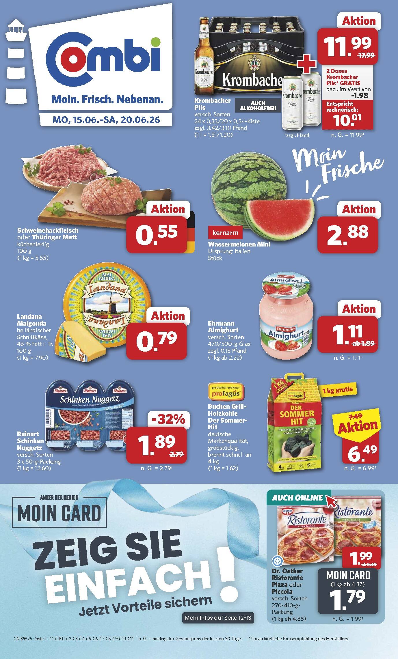 Combi Aktueller Prospekt ab Montag Seite 1