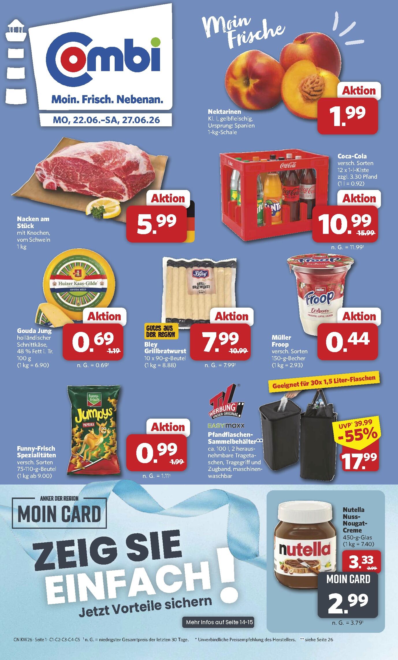 Combi Aktueller Prospekt ab Montag Seite 1