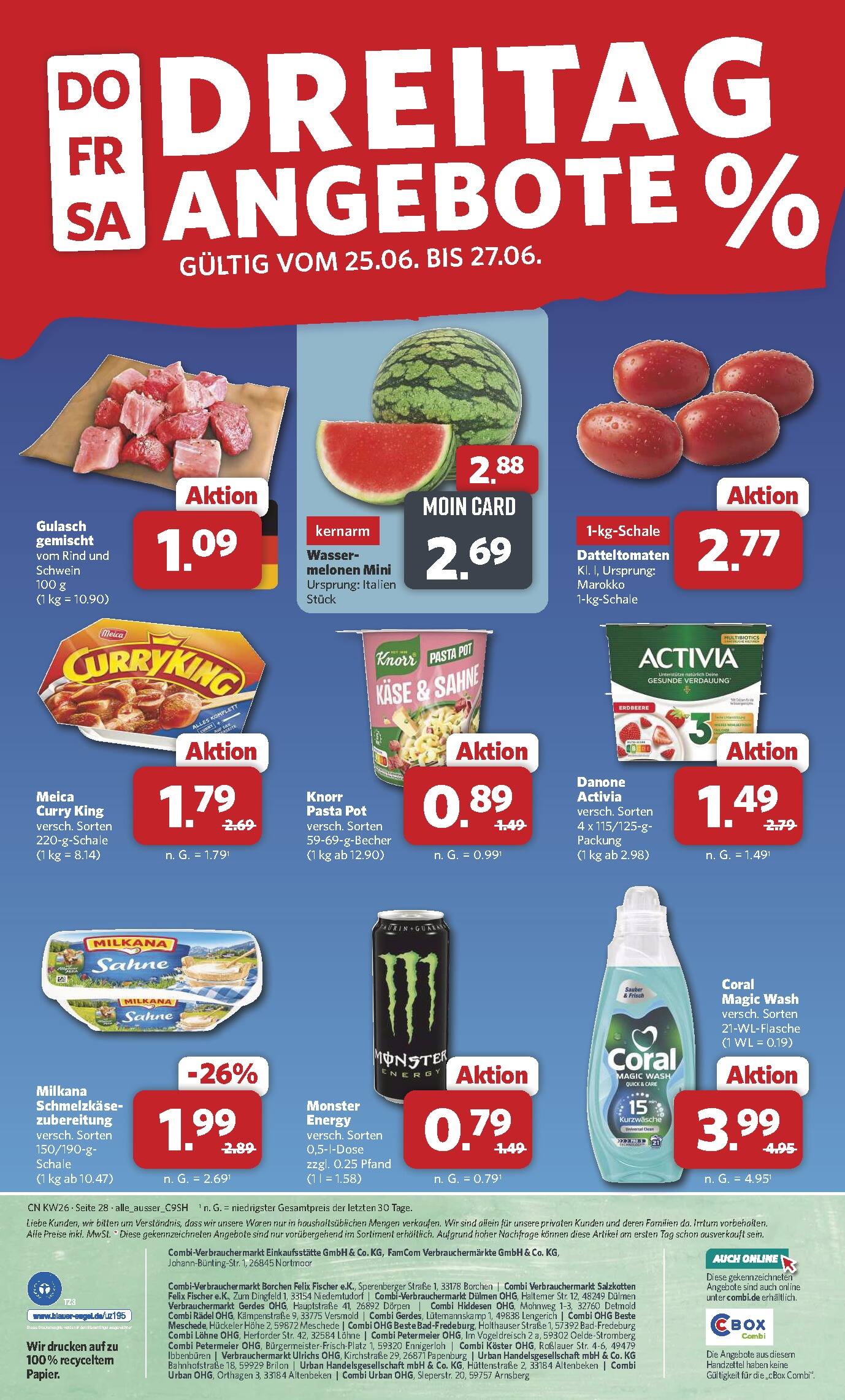 Combi Aktueller Prospekt ab Montag Seite 33
