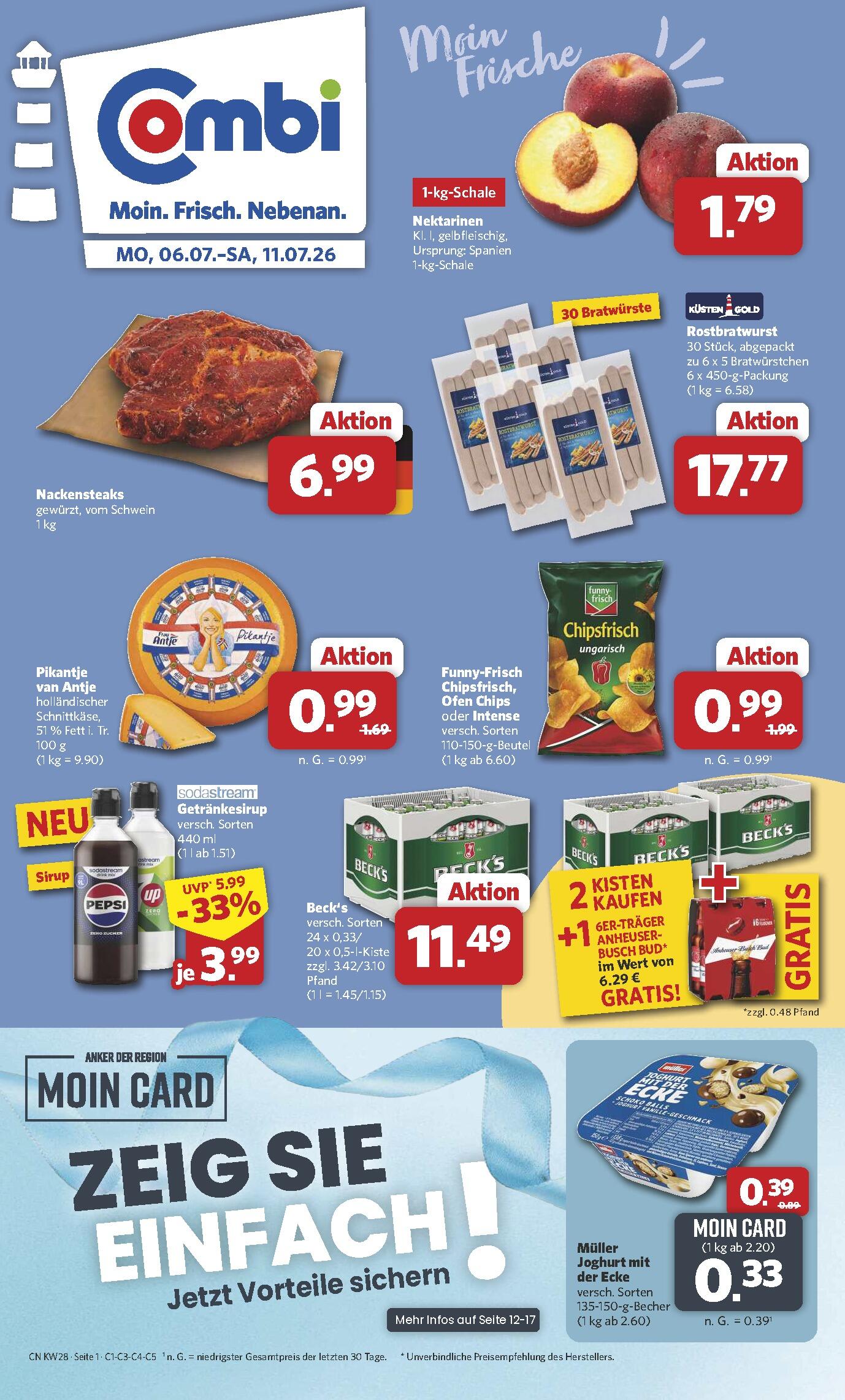 Combi Aktueller Prospekt ab Montag Seite 1
