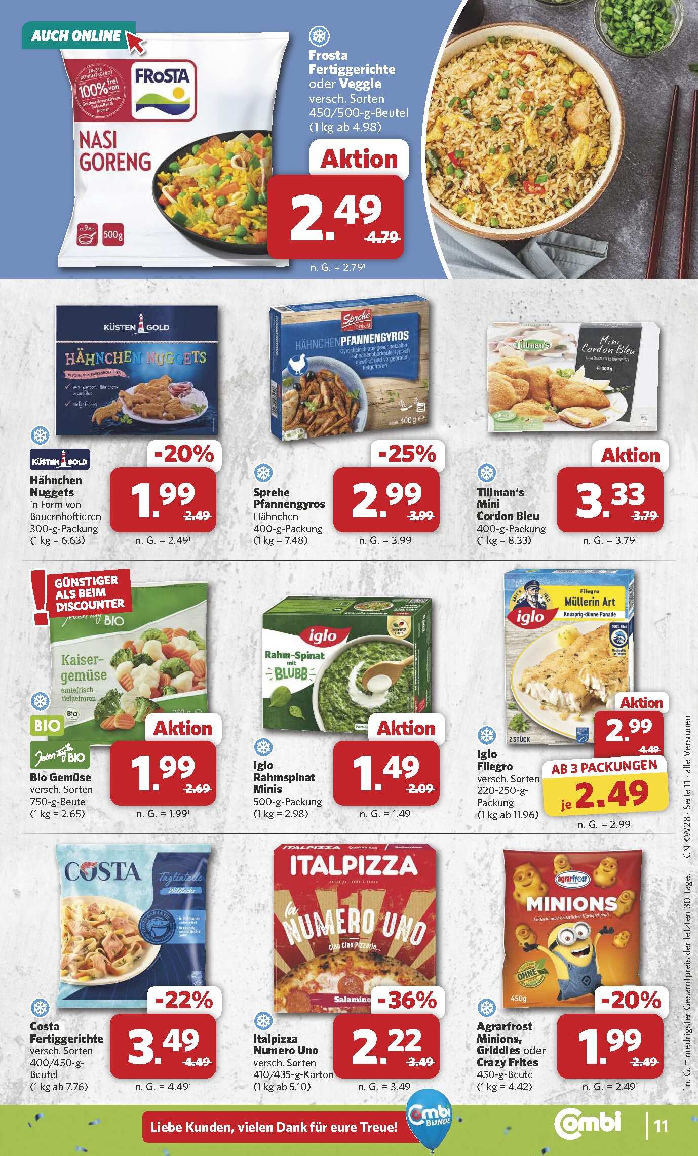 Combi Aktueller Prospekt ab Montag Seite 11