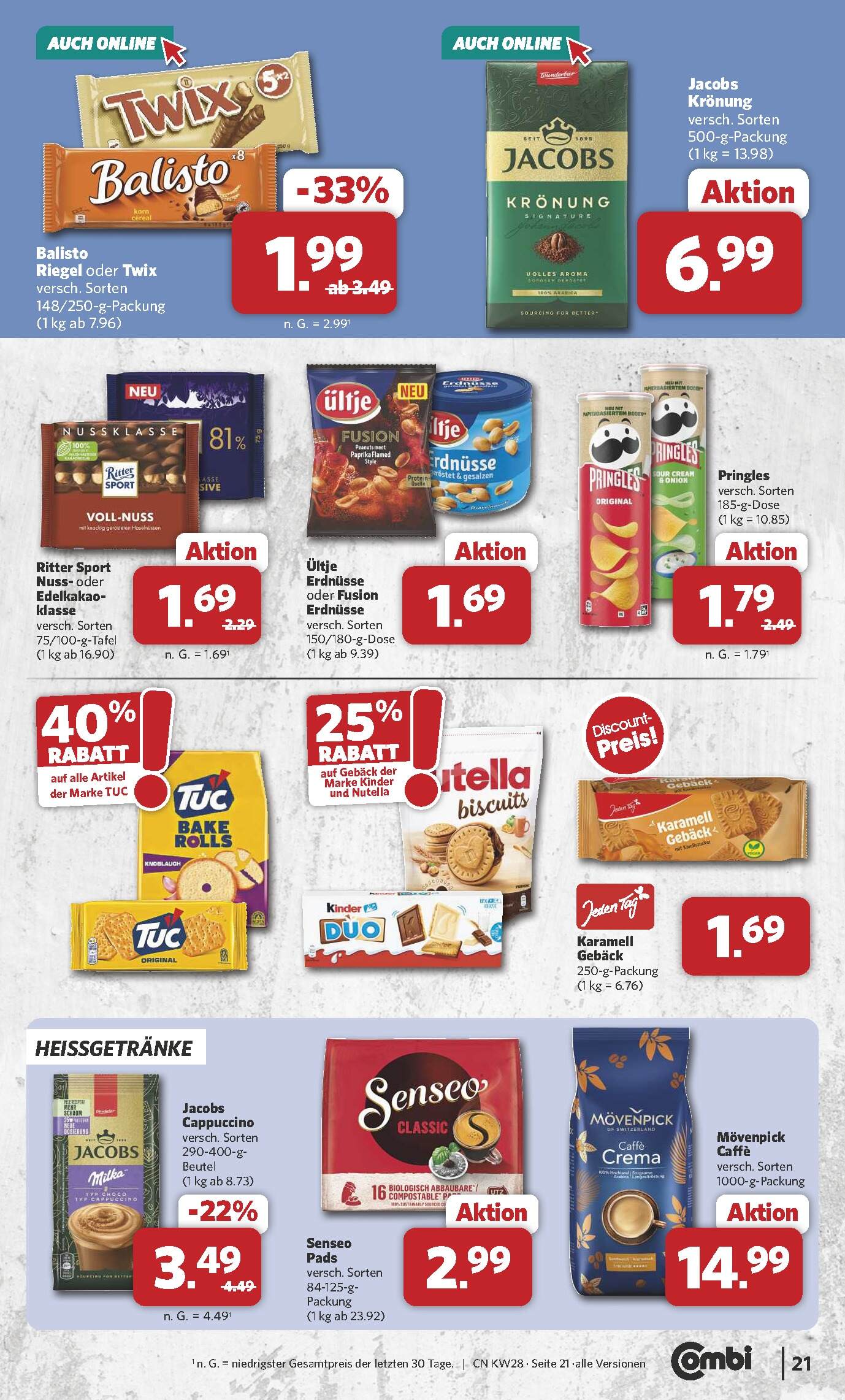 Combi Aktueller Prospekt ab Montag Seite 21