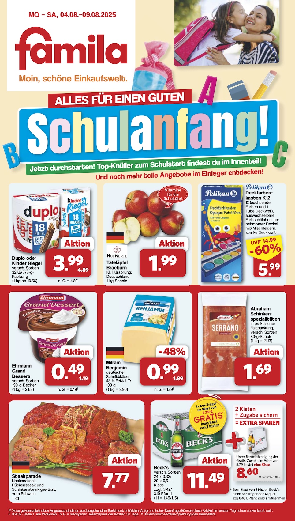 Page 1 of leaflet Aktueller Prospekt ab Montag