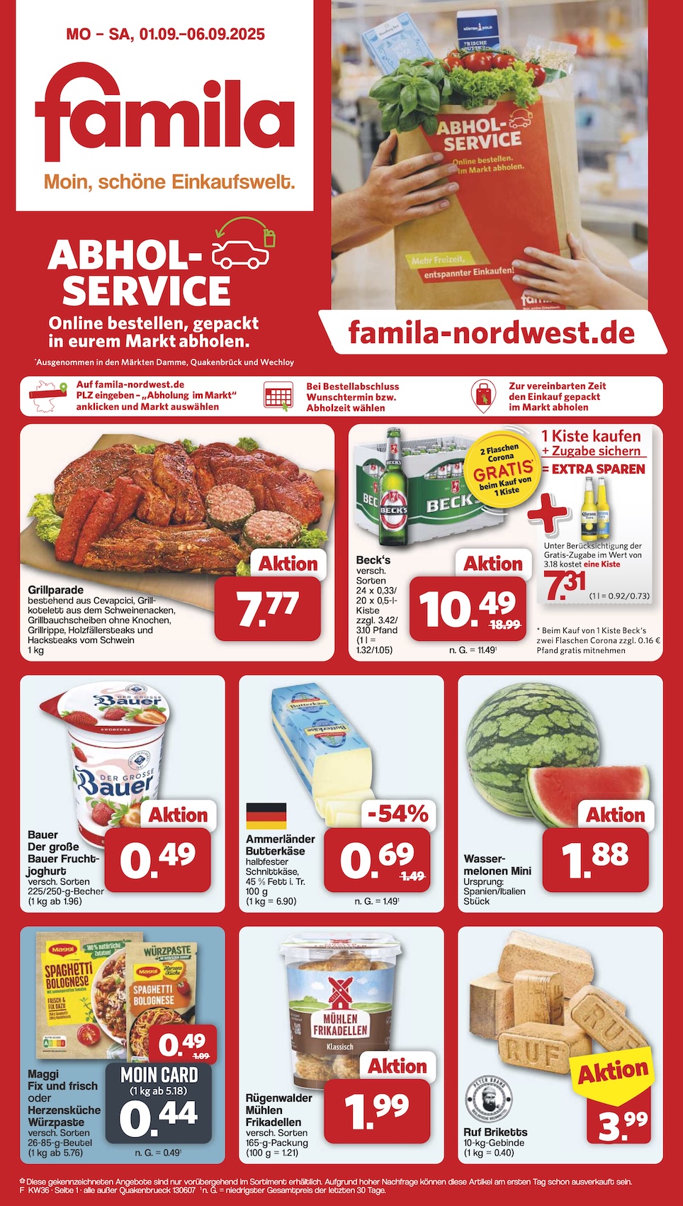 Page 1 of leaflet Aktueller Prospekt ab Montag