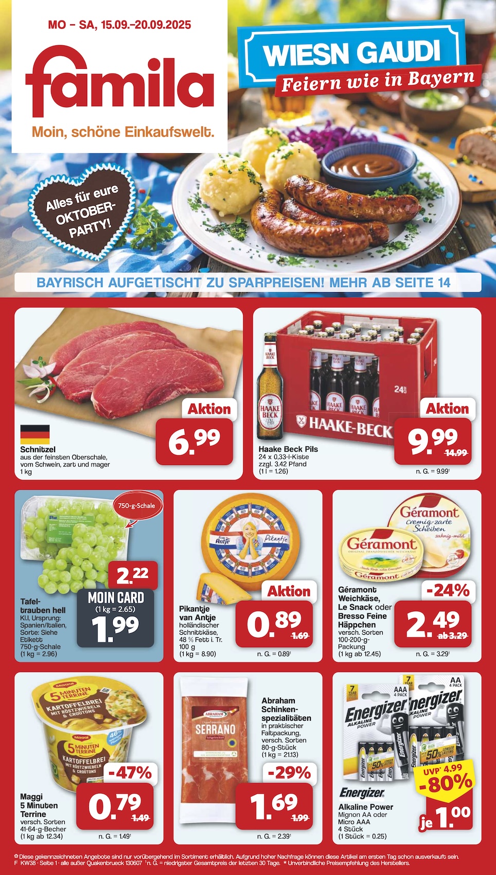 Page 1 of leaflet Aktueller Prospekt ab Montag