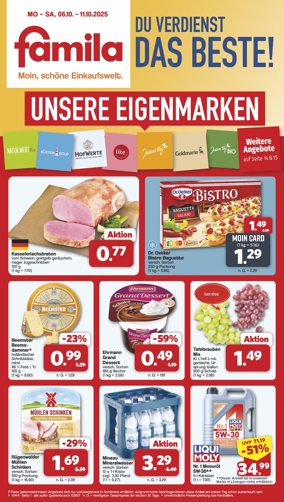 Page 1 of leaflet Aktueller Prospekt ab Montag