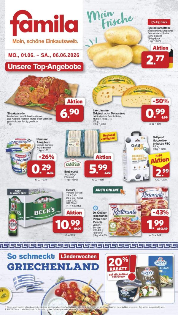 Page 1 of leaflet Aktueller Prospekt ab Montag