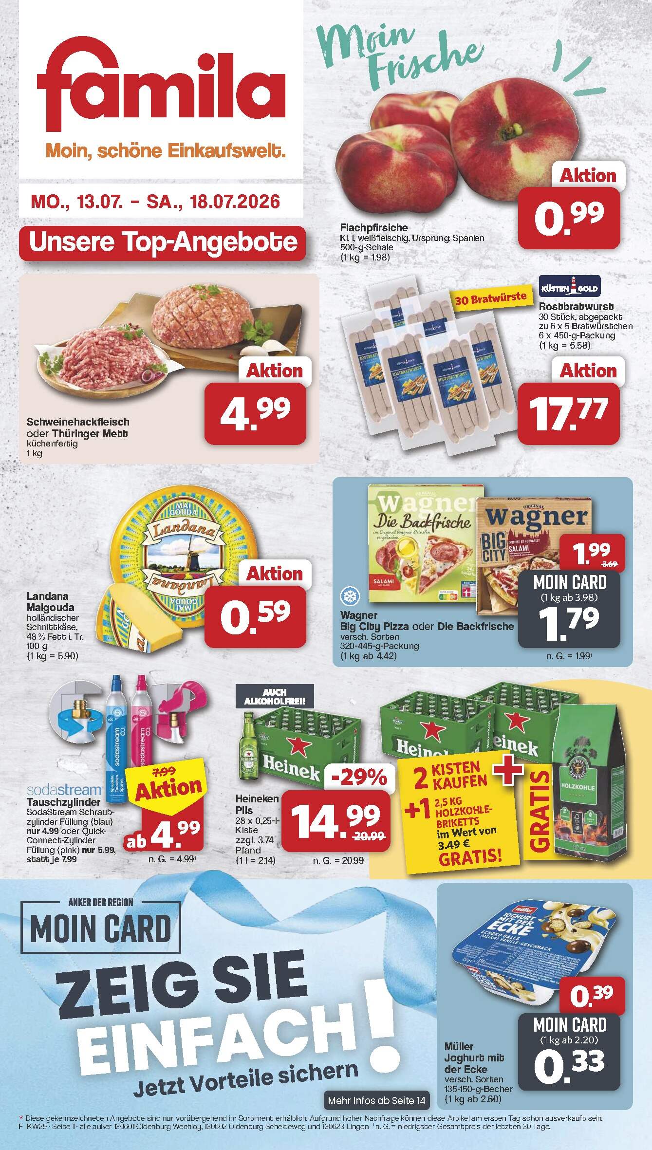 Famila Aktueller Prospekt ab Montag Seite 1
