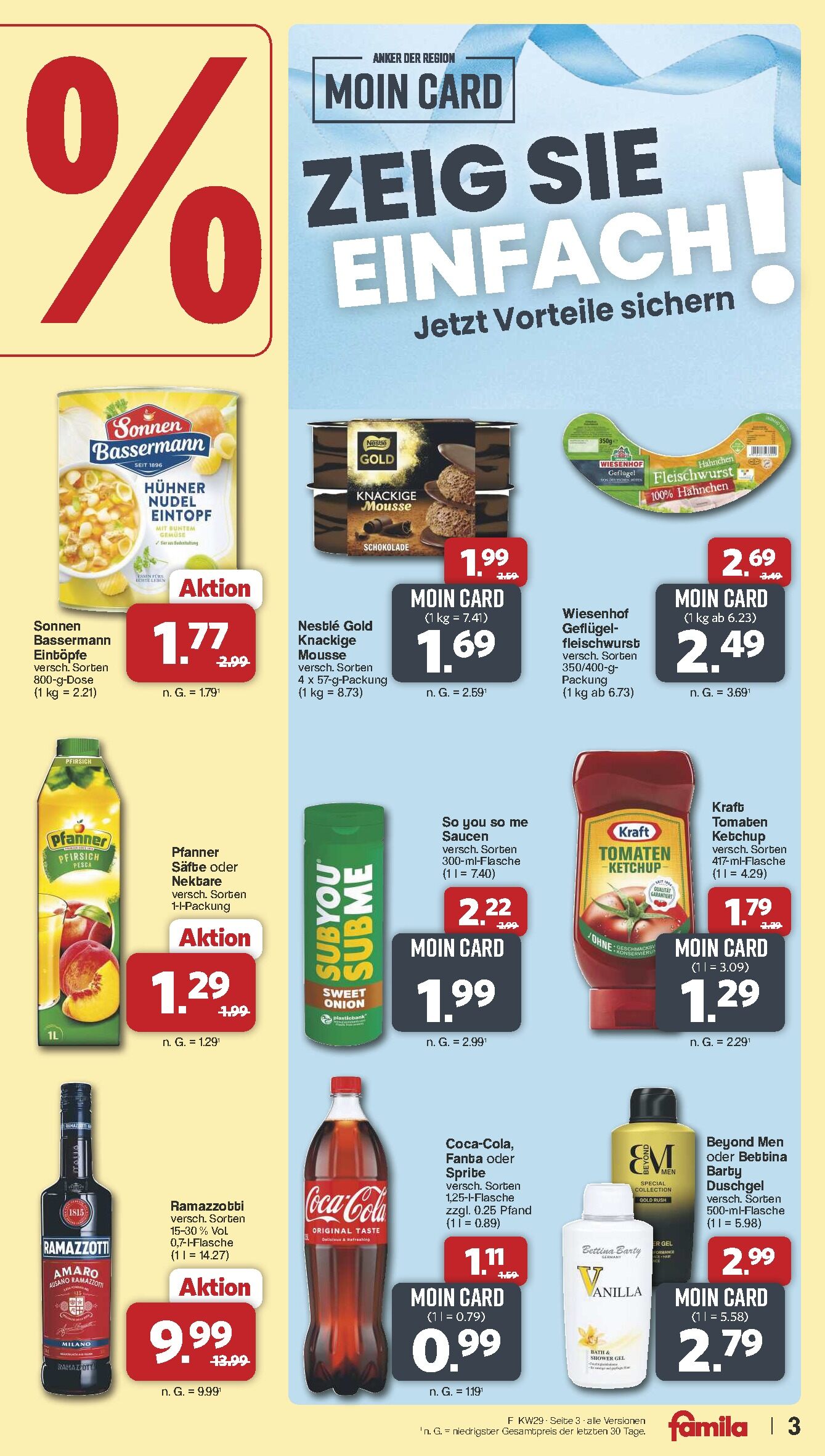 Famila Aktueller Prospekt ab Montag Seite 3