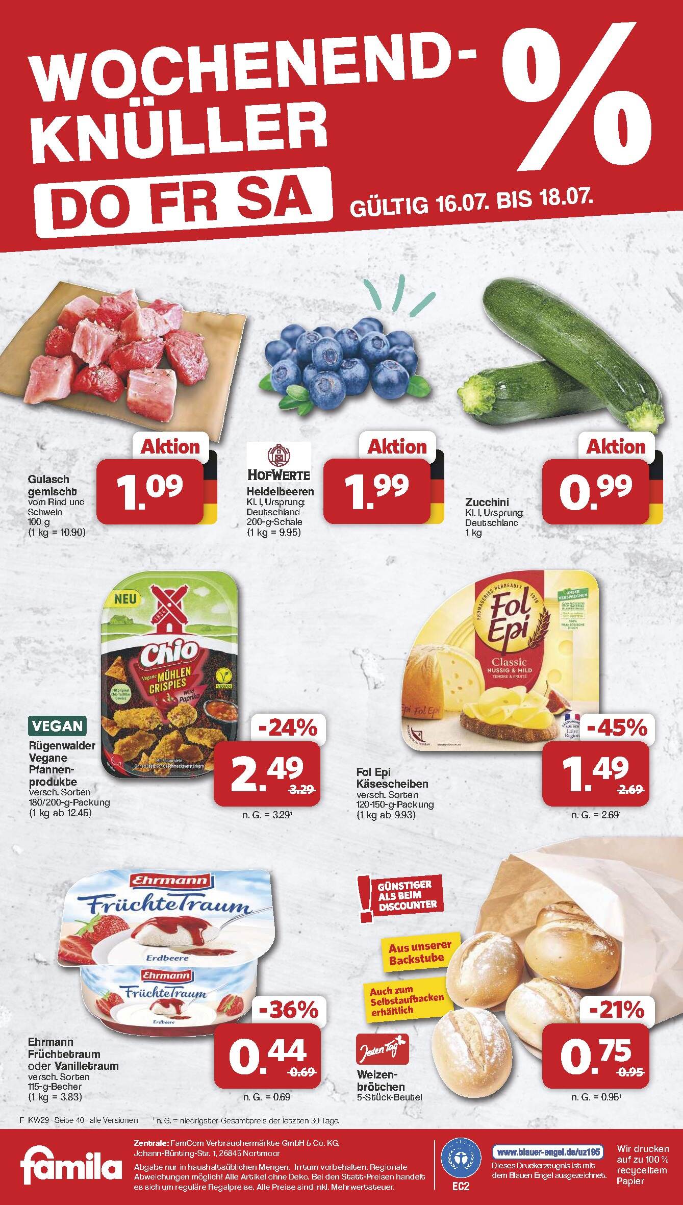 Famila Aktueller Prospekt ab Montag Seite 40