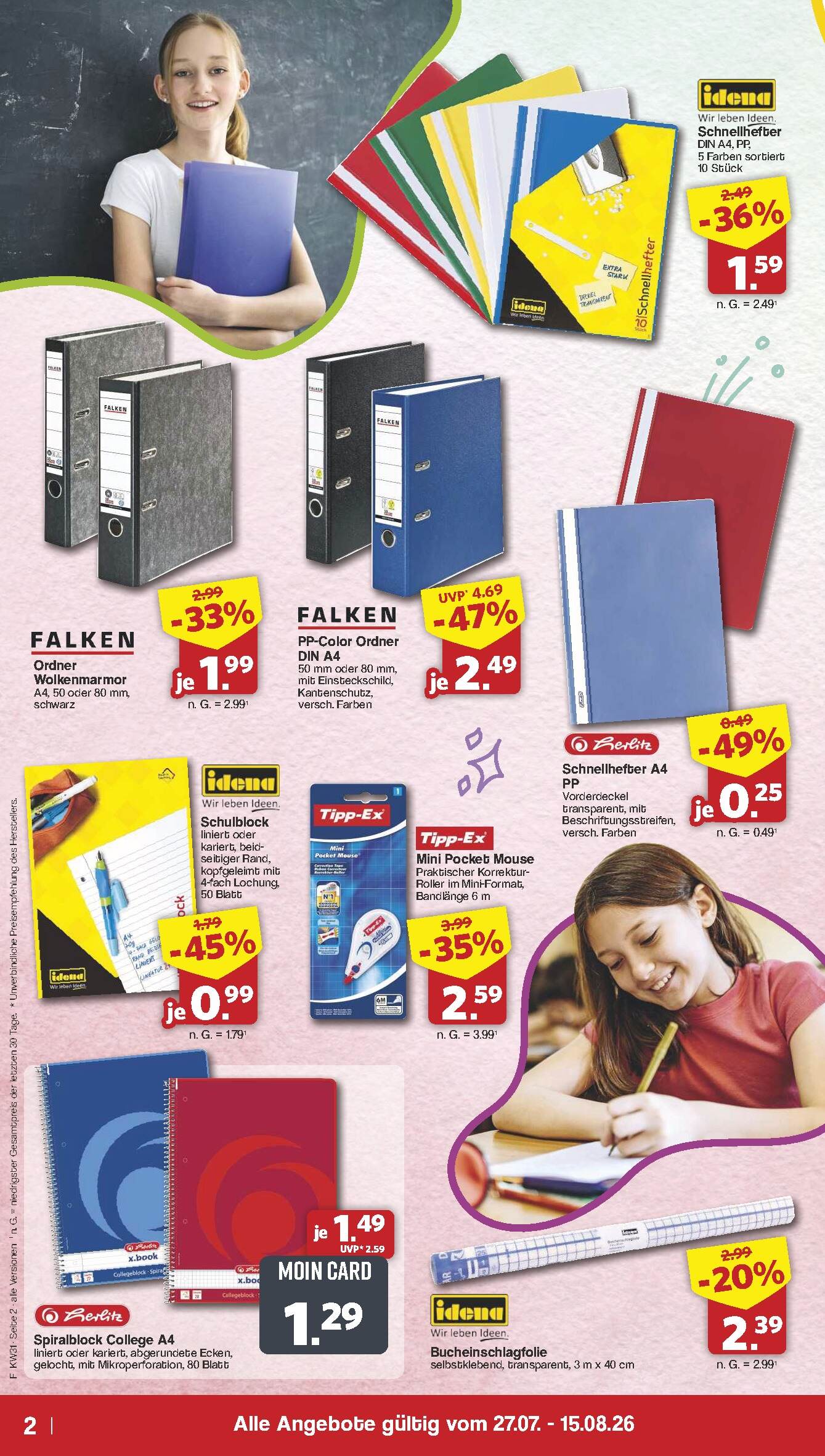 Famila Aktueller Prospekt ab Montag - Schulstart Seite 2