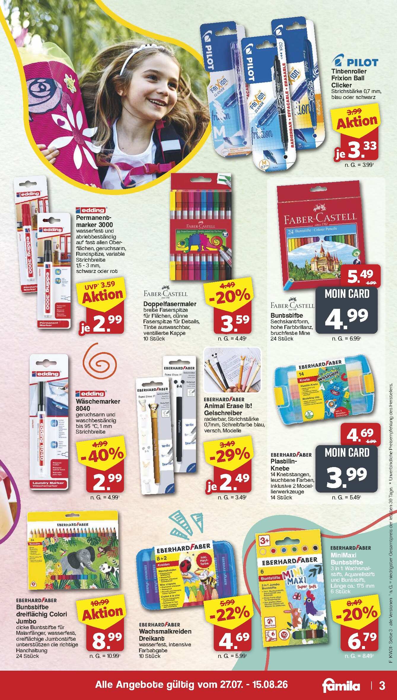 Famila Aktueller Prospekt ab Montag - Schulstart Seite 3