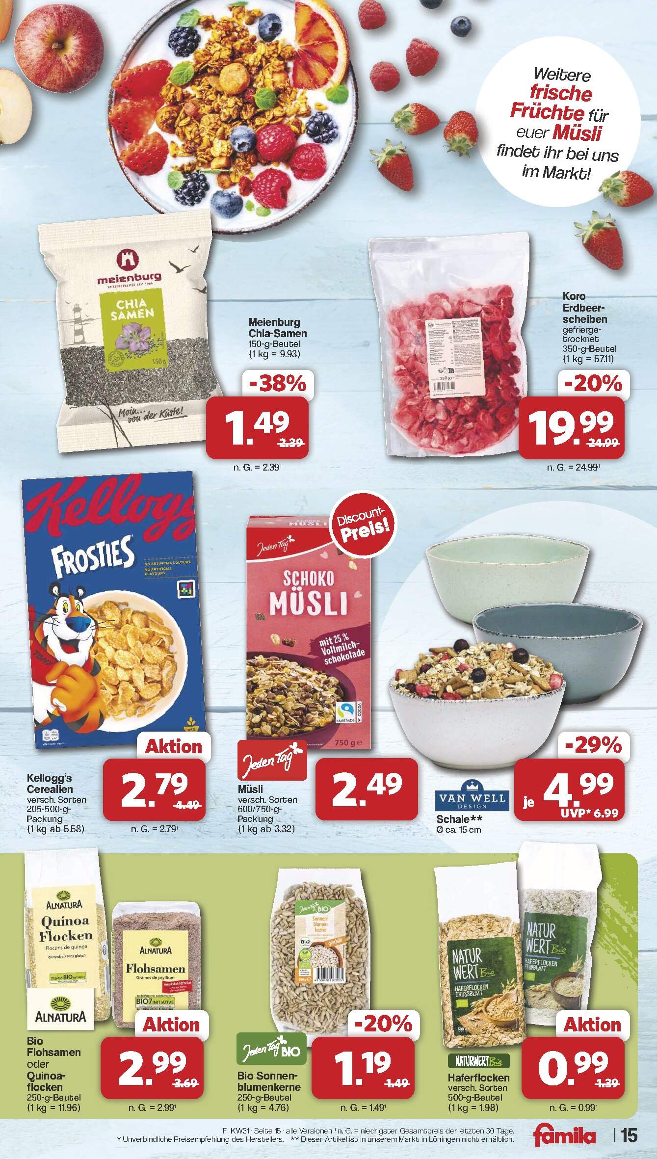 Famila Aktueller Prospekt ab Montag Seite 15
