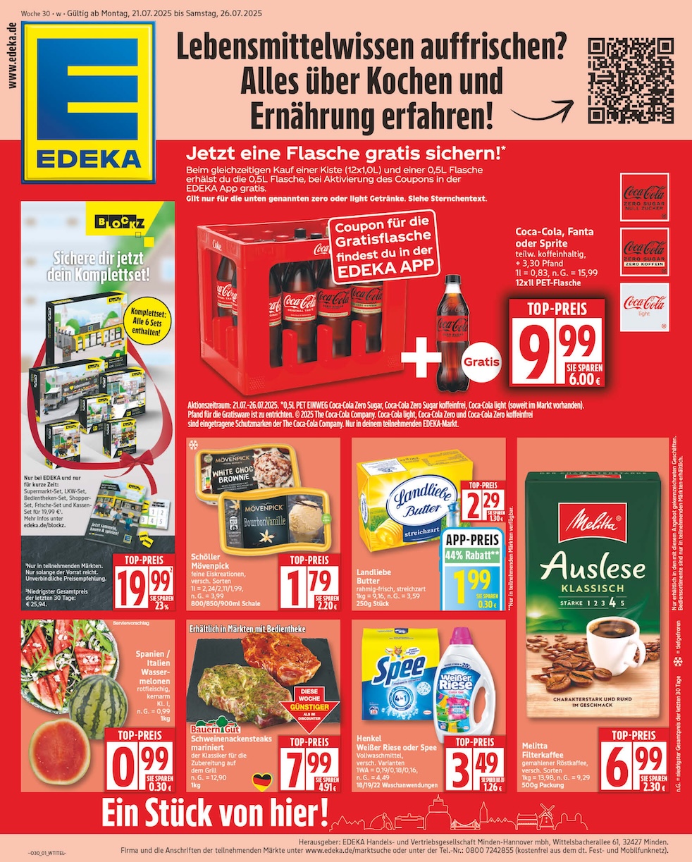 Page 1 of leaflet Prospekt ab Montag - Niedersachsen