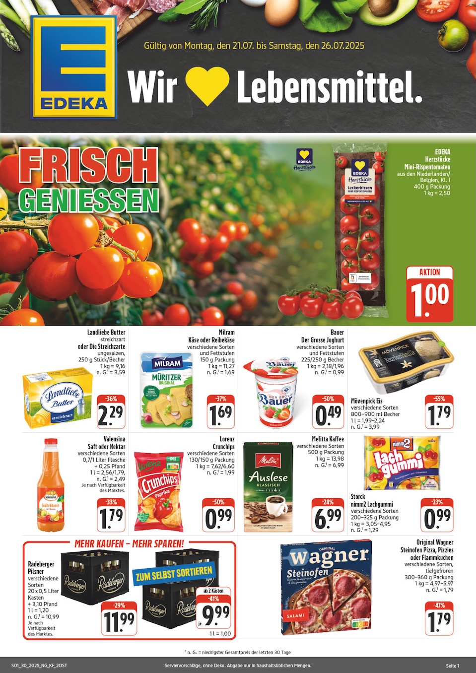 Page 1 of leaflet Prospekt ab Montag - Sachsen