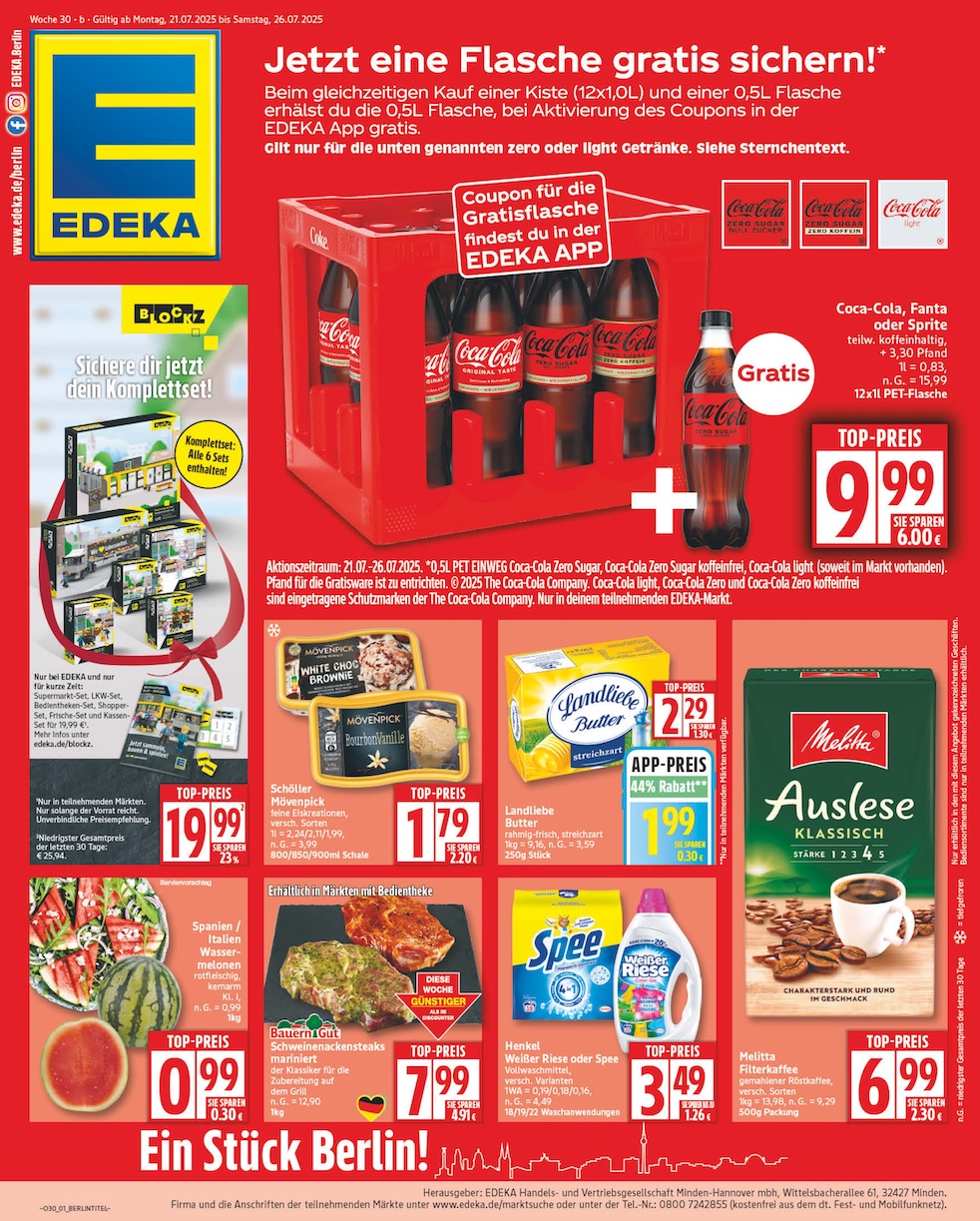Page 1 of leaflet Prospekt ab Montag - Berlin