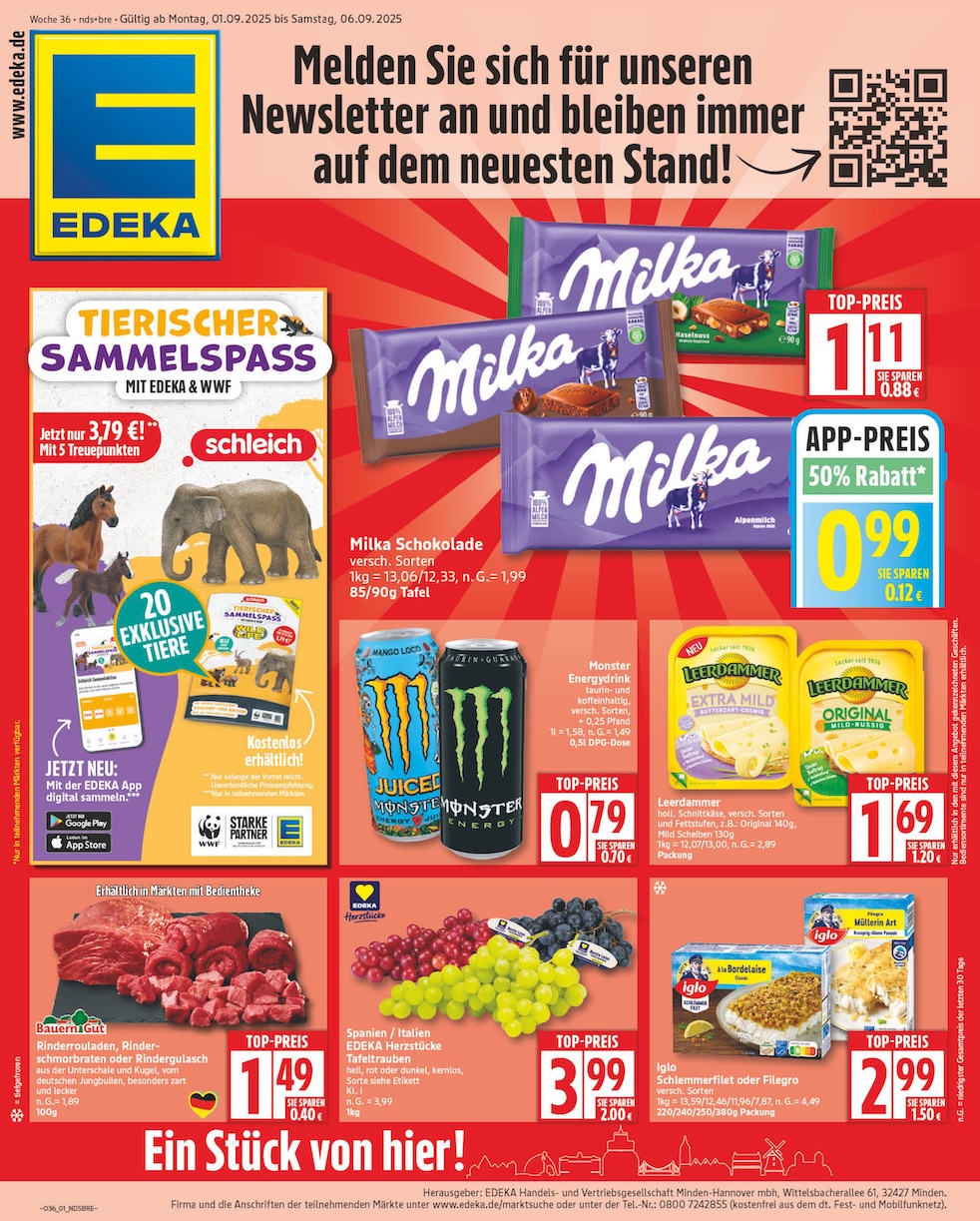Page 1 of leaflet Prospekt ab Montag - Niedersachsen