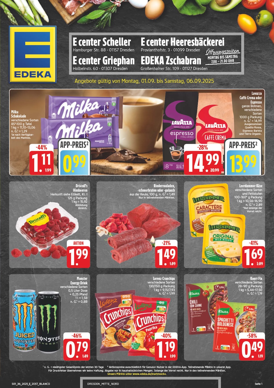 Page 1 of leaflet Prospekt ab Montag - Sachsen