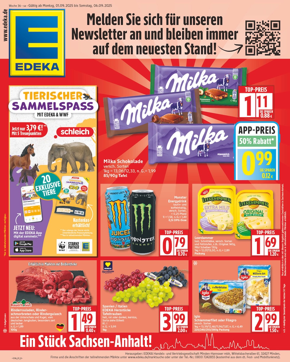 Page 1 of leaflet Prospekt ab Montag - Sachsen-Anhalt