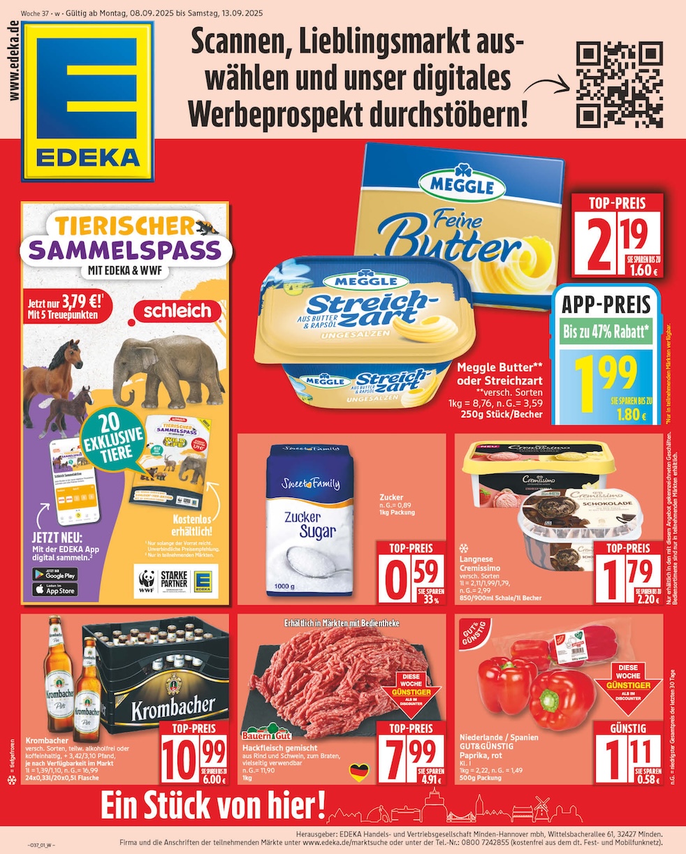 Page 1 of leaflet Prospekt ab Montag - Niedersachsen