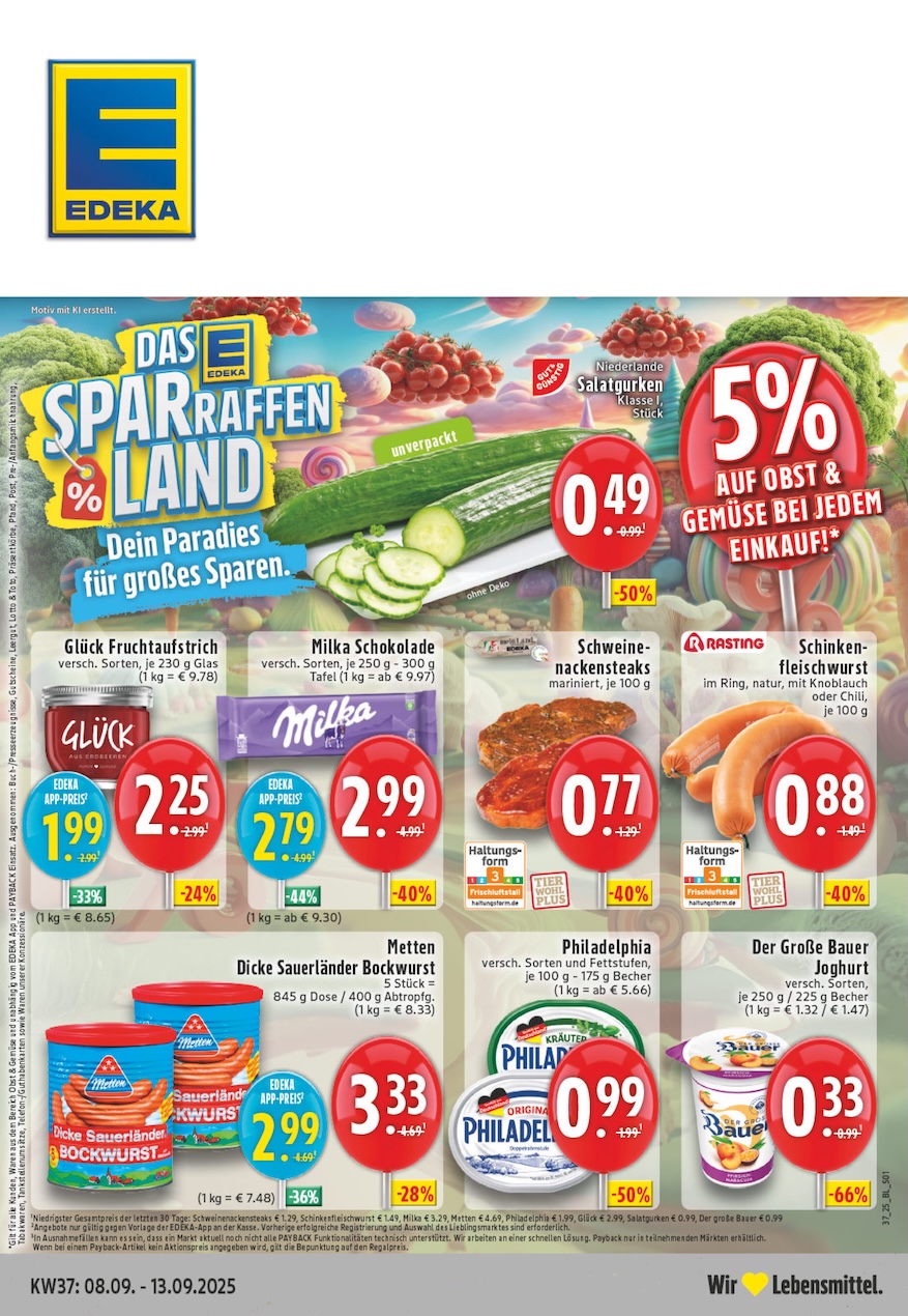 Page 1 of leaflet Prospekt ab Montag - Nordrhein - Westfalen
