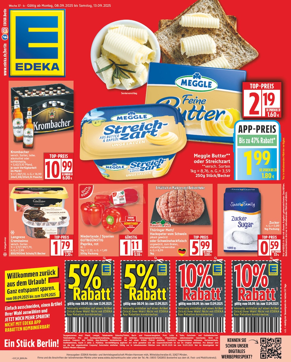 Page 1 of leaflet Prospekt ab Montag - Berlin