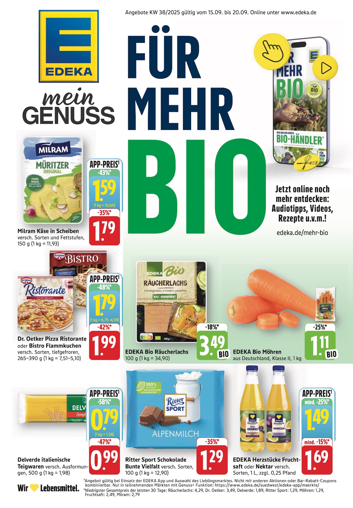 Page 1 of leaflet Prospekt ab Montag - Baden - Württemberg