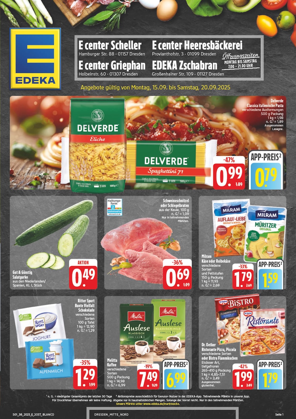 Page 1 of leaflet Prospekt ab Montag - Sachsen