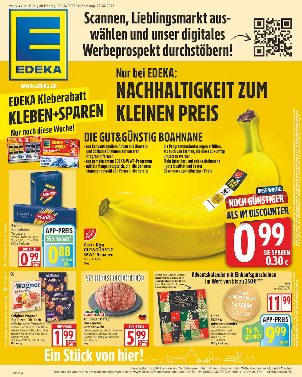 Page 1 of leaflet Prospekt ab Montag - Niedersachsen