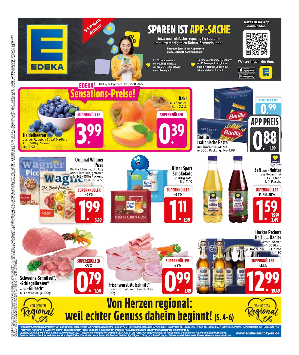 Page 1 of leaflet Prospekt ab Montag - Bayern Süd
