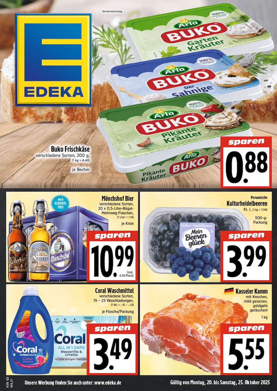 Page 1 of leaflet Prospekt ab Montag - Thüringen