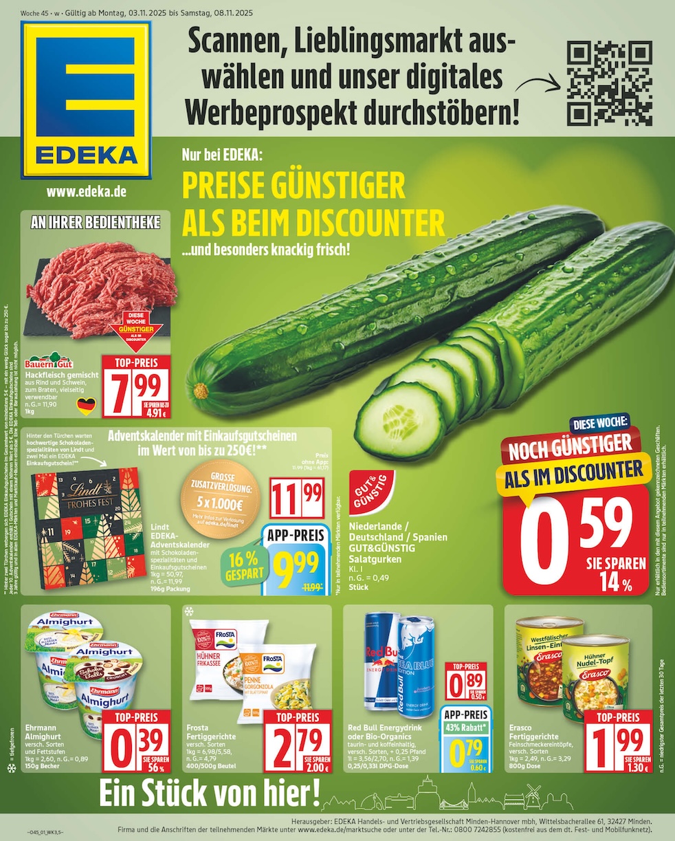 Page 1 of leaflet Prospekt ab Montag - Niedersachsen