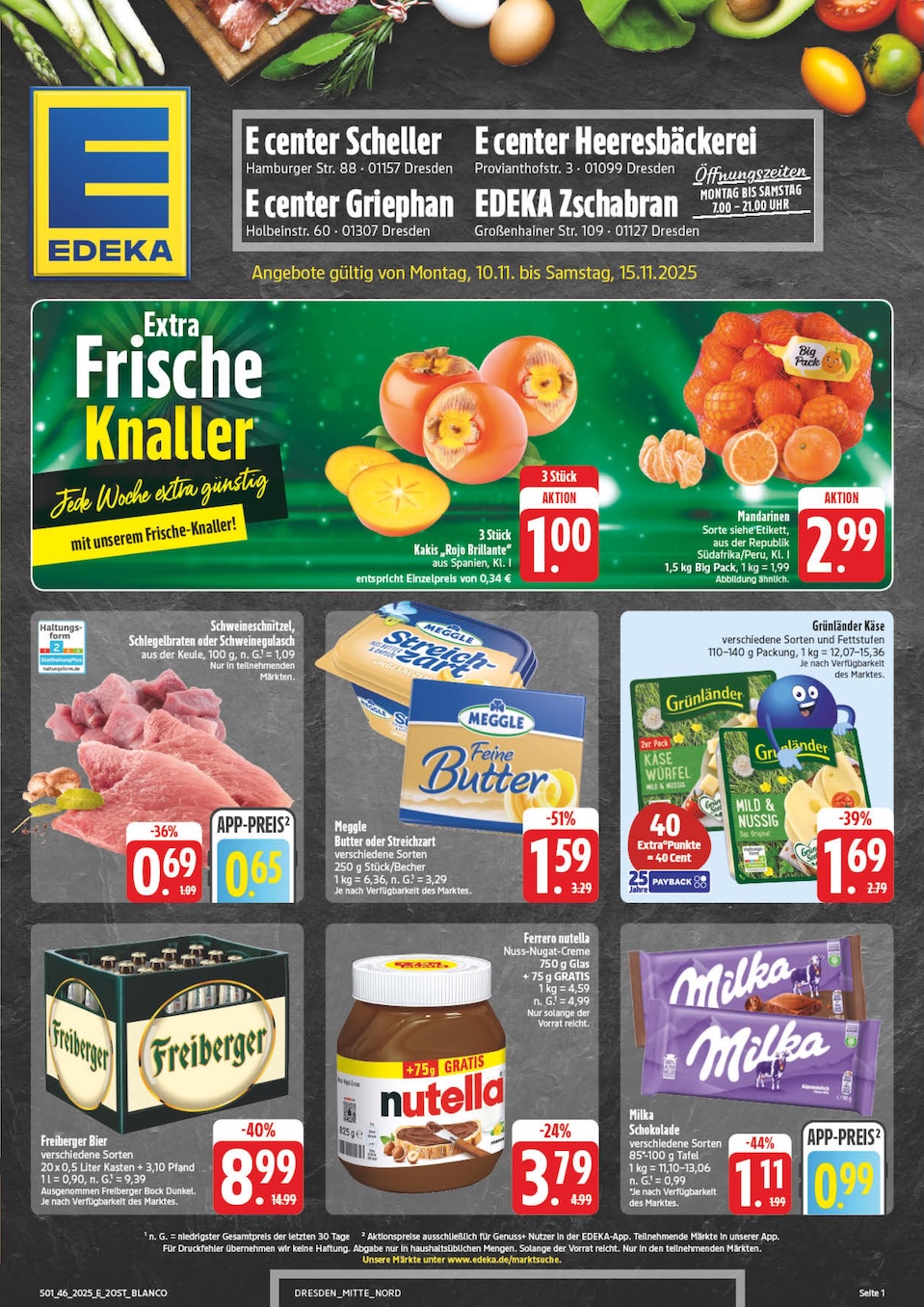 Page 1 of leaflet Prospekt ab Montag - Sachsen