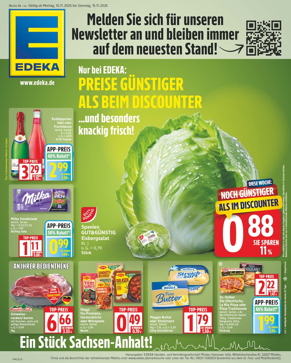 Page 1 of leaflet Prospekt ab Montag - Sachsen-Anhalt