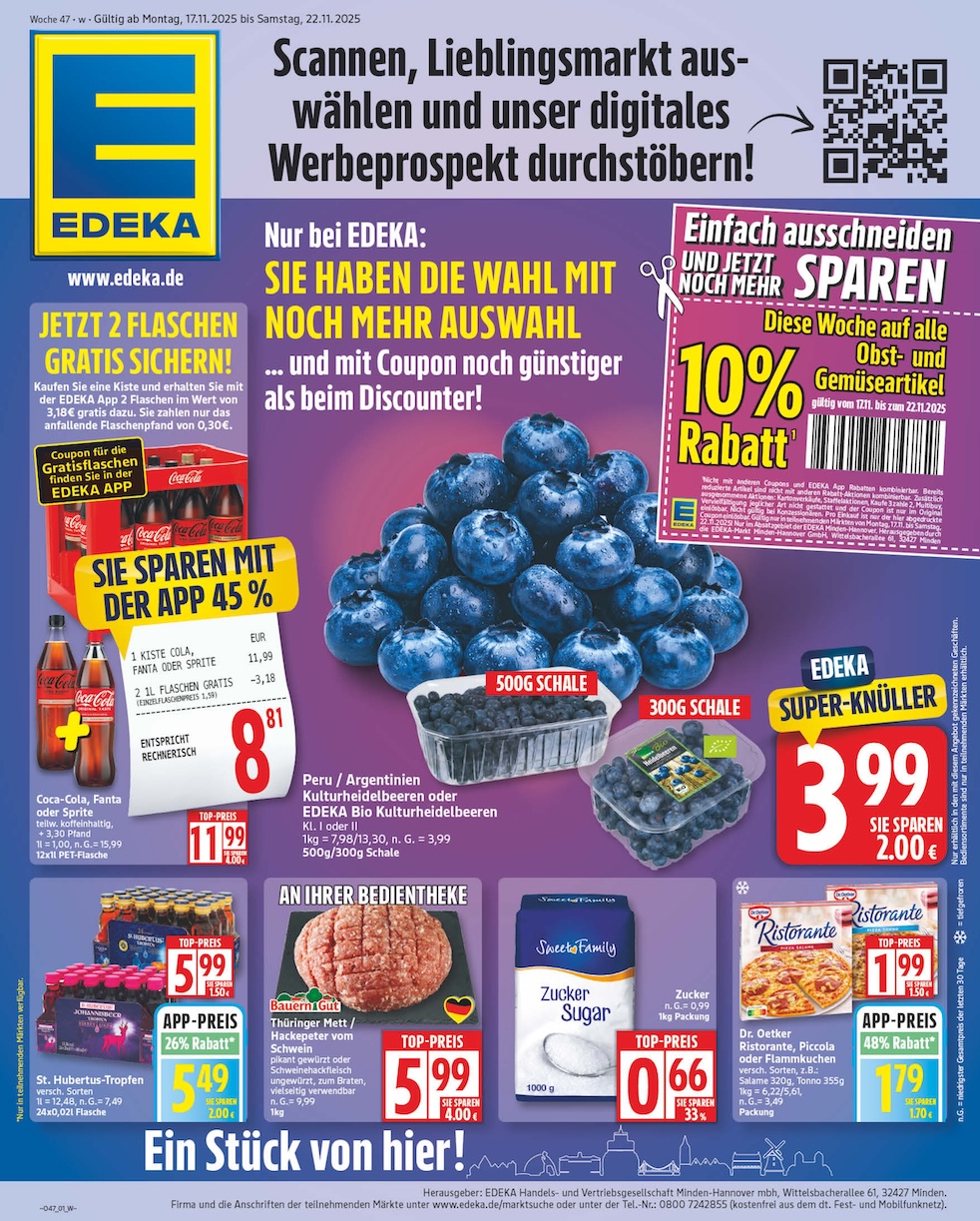 Page 1 of leaflet Prospekt ab Montag - Niedersachsen