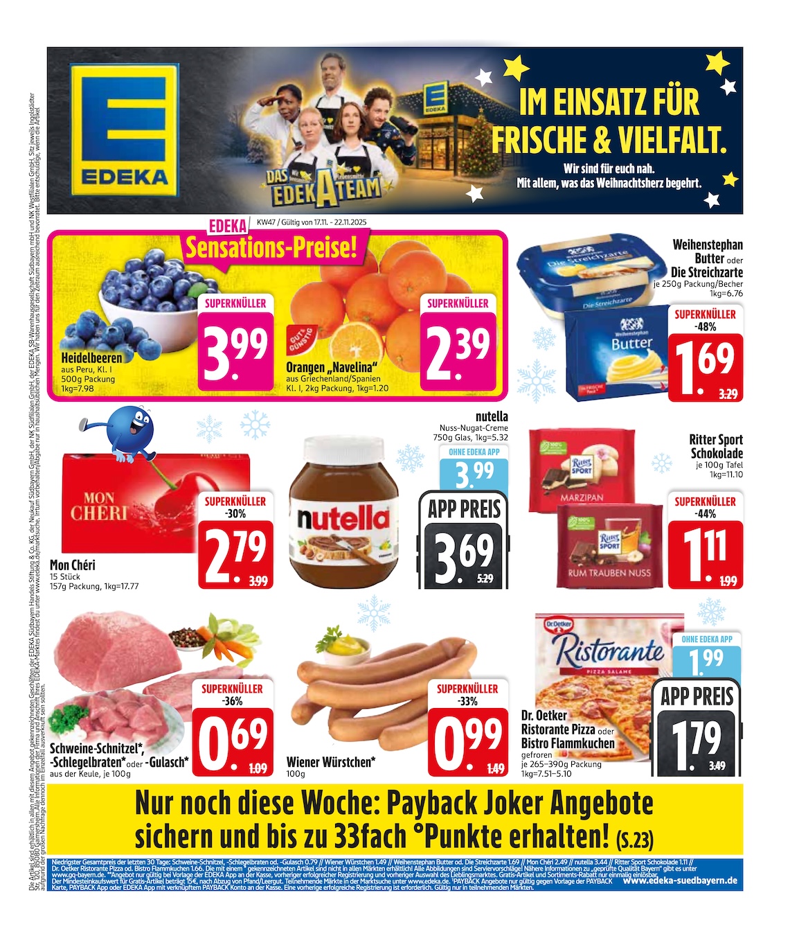 Page 1 of leaflet Prospekt ab Montag - Bayern Süd