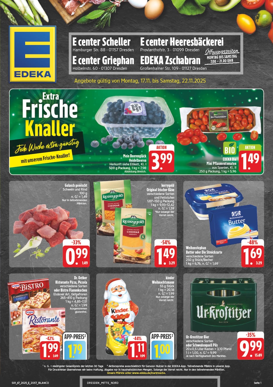 Page 1 of leaflet Prospekt ab Montag - Sachsen