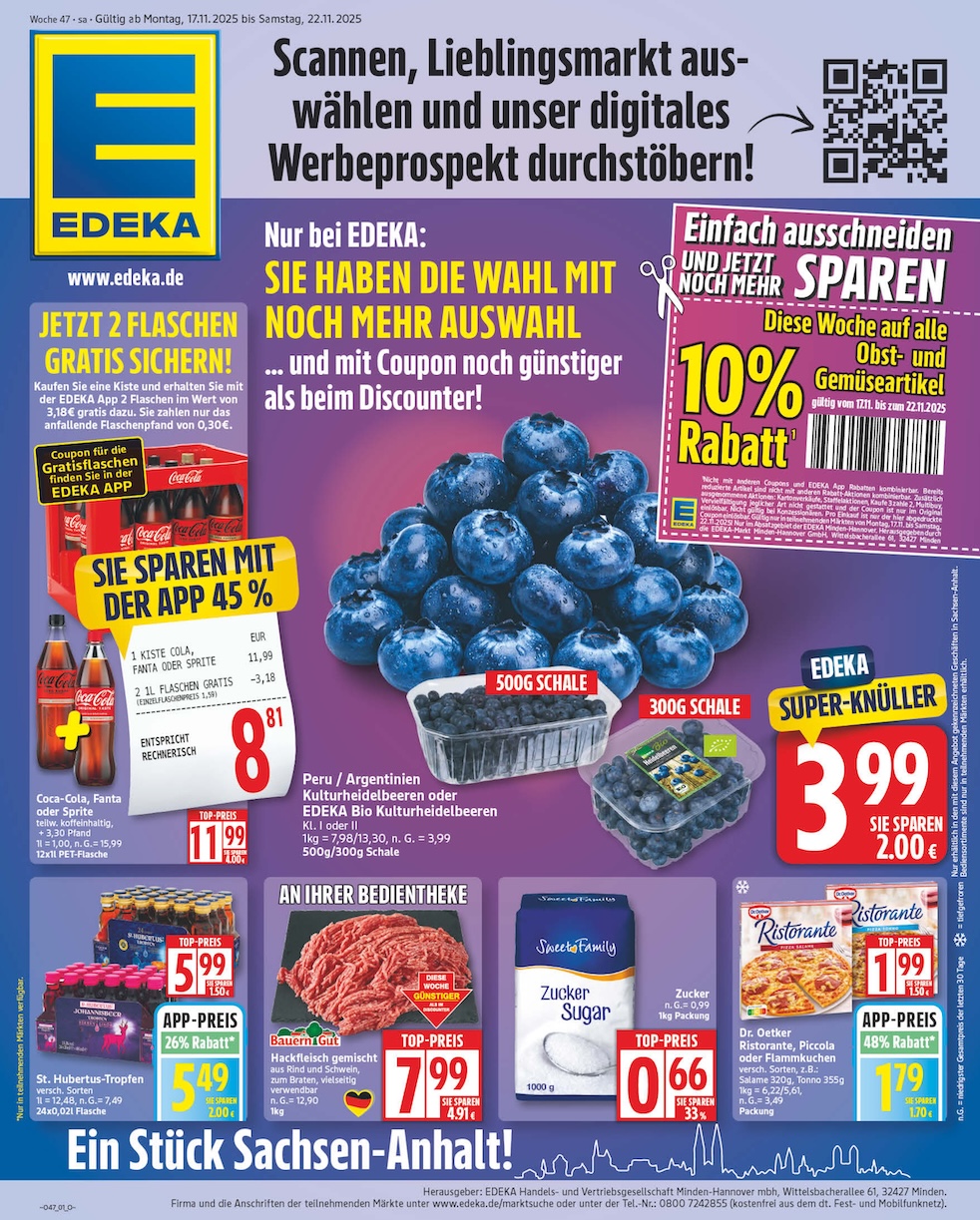 Page 1 of leaflet Prospekt ab Montag - Sachsen-Anhalt