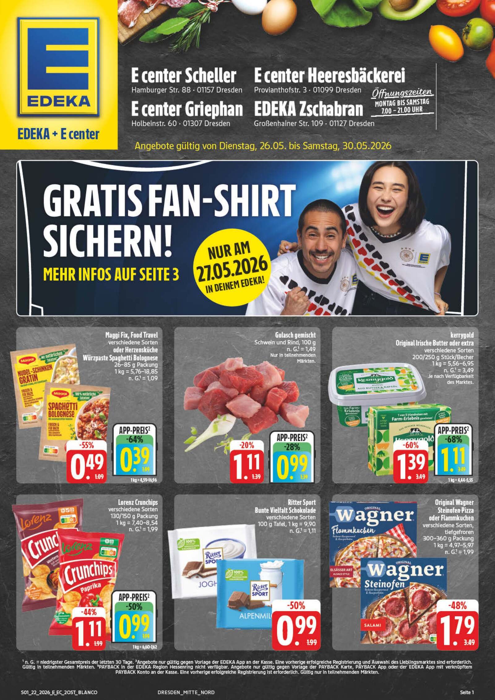 Edeka Prospekt ab Dienstag - Sachsen Seite 1